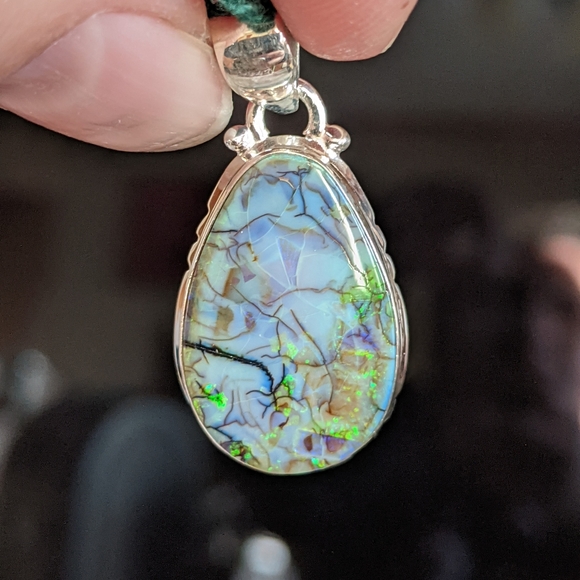 **SOLD**Sterling Opal .925 Silver - Picture 4 of 6